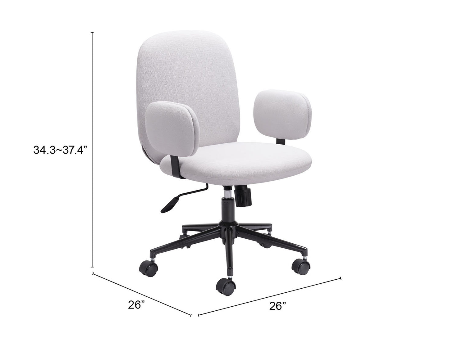 Zuo Modern Lionel Office Chair Beige