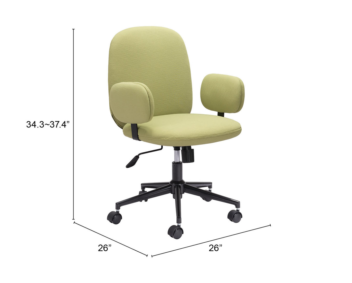 Zuo Modern Lionel Office Chair Olive Green