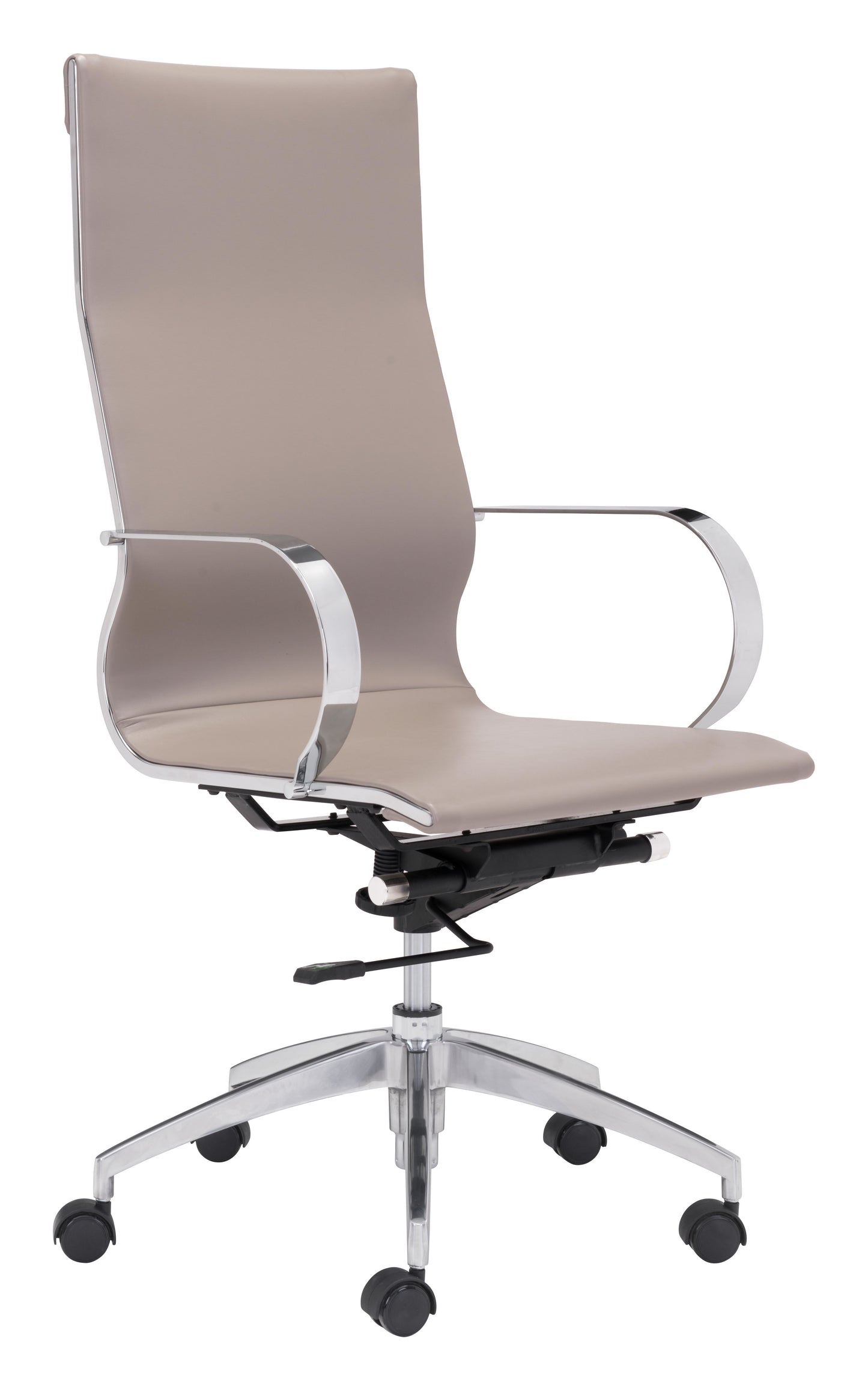 Zuo Modern Glider High Back Office Chair Taupe