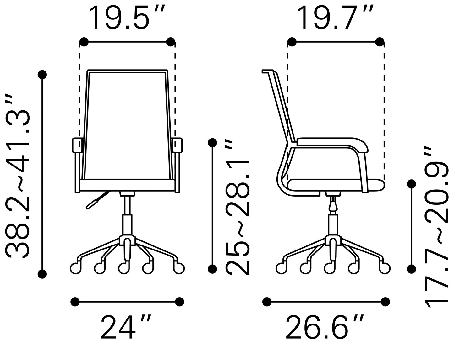 Zuo Modern Office Chair Black