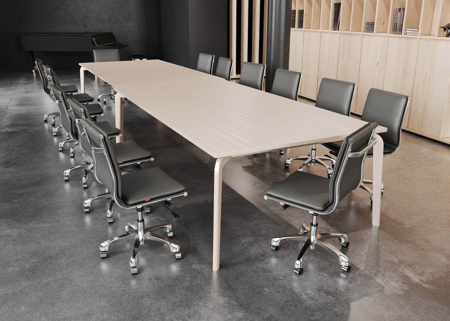 Zuo Modern Lider Plus Armless Office Chair Gray