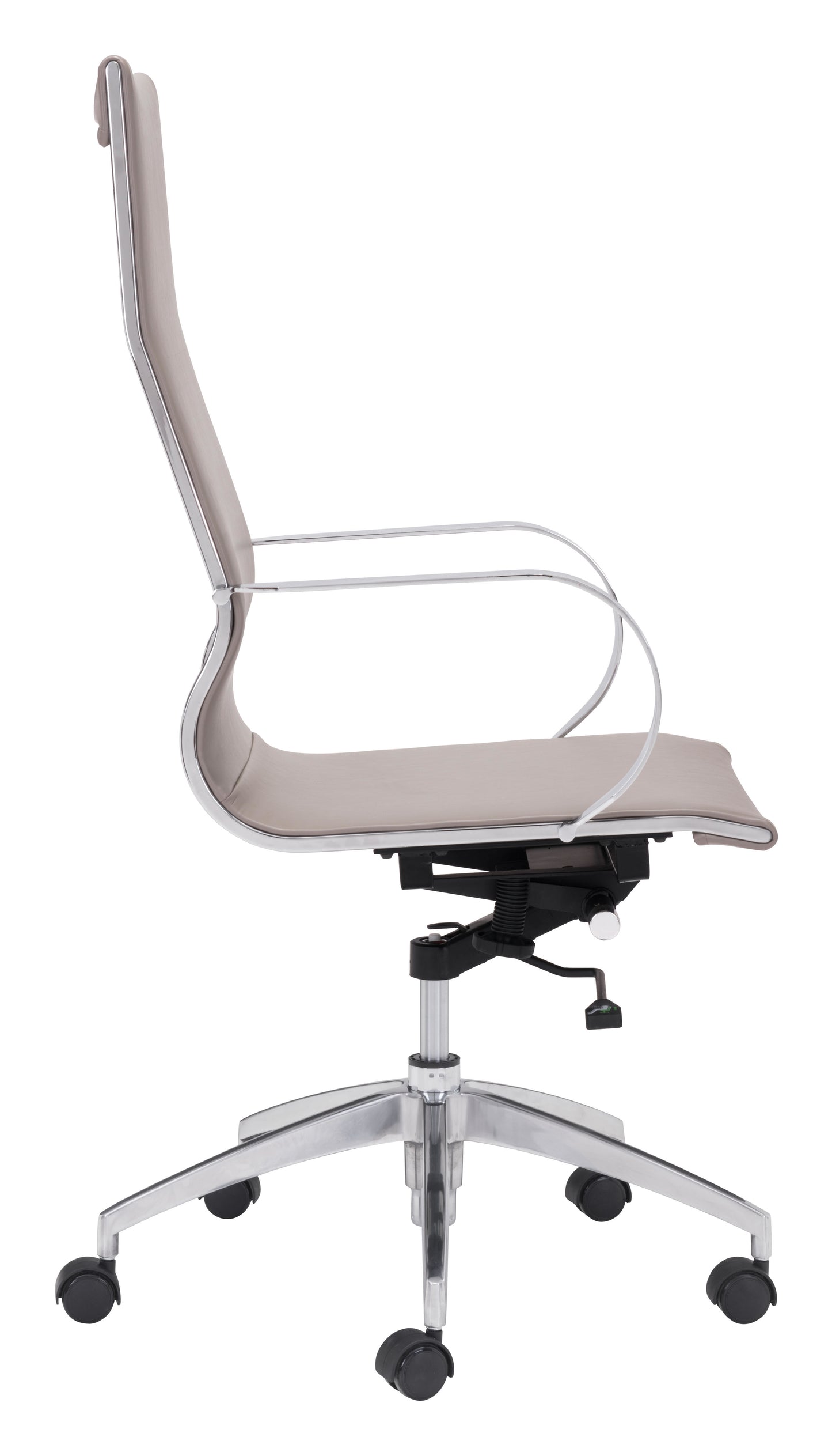 Zuo Modern Glider High Back Office Chair Taupe