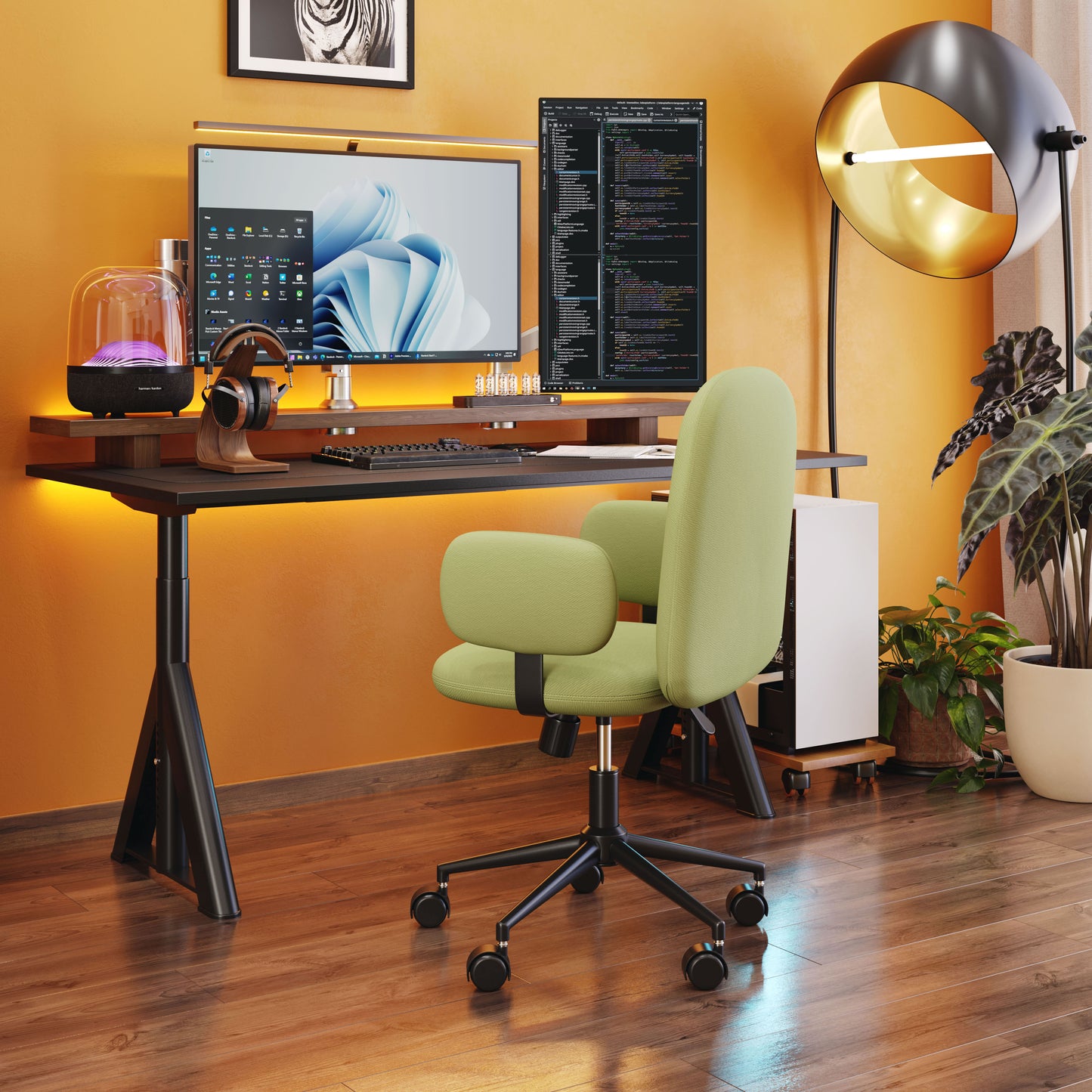 Zuo Modern Lionel Office Chair Olive Green