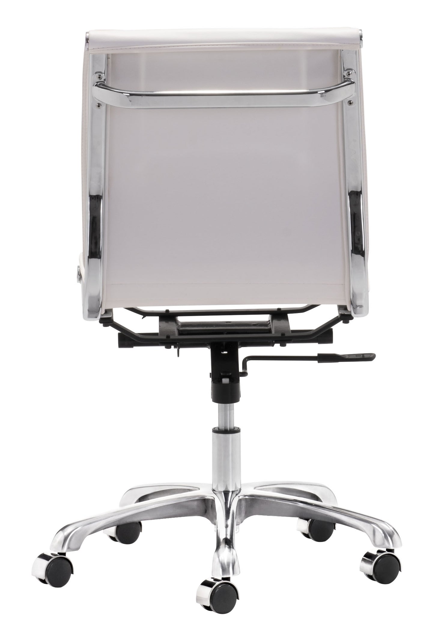 Zuo Modern Lider Plus Armless Office Chair White