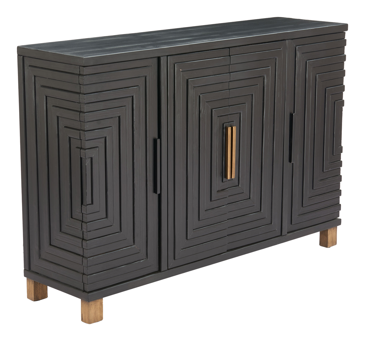 Zuo Modern Trazo Cabinet Black
