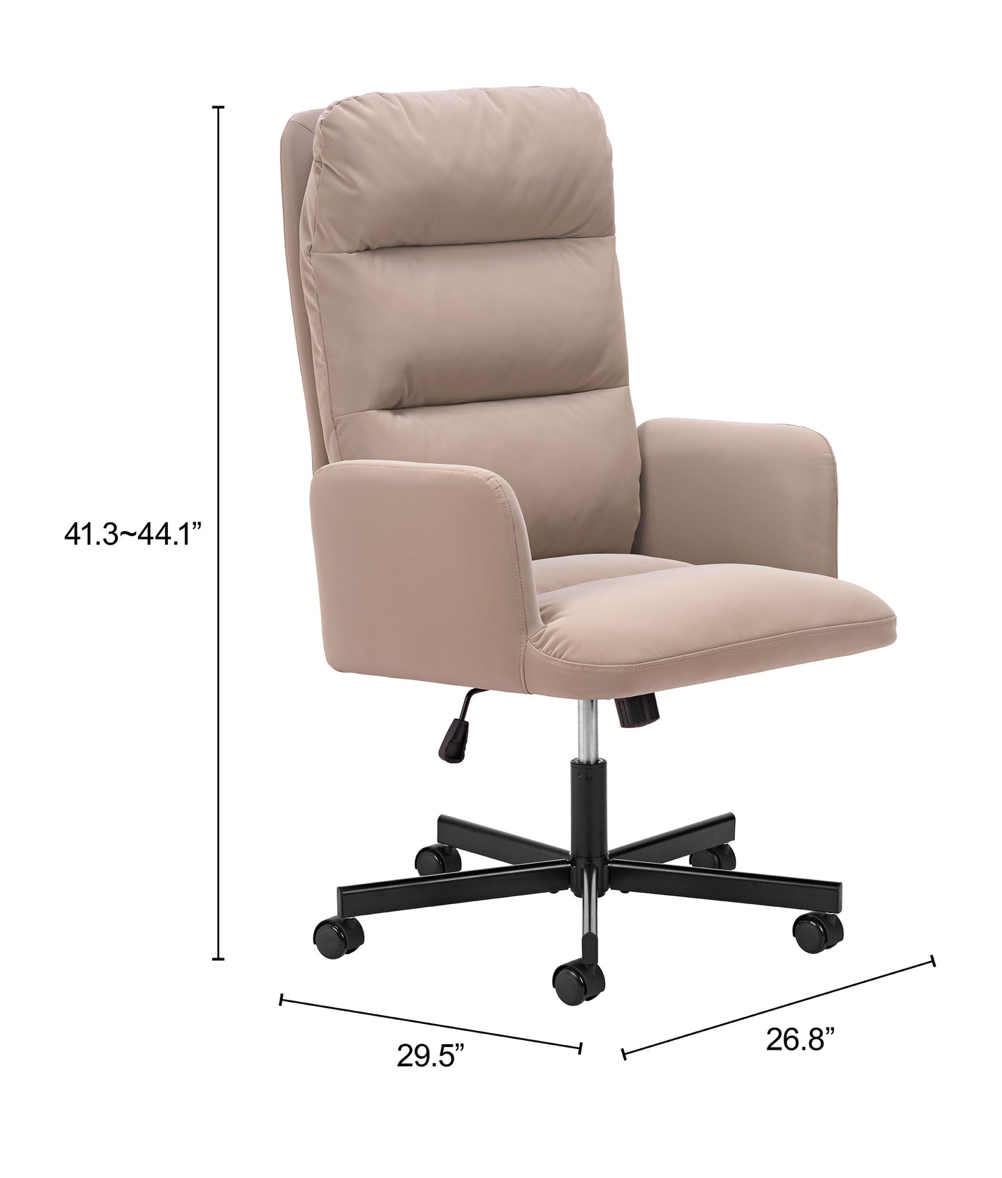 Zuo Modern Sable Office Chair Grey