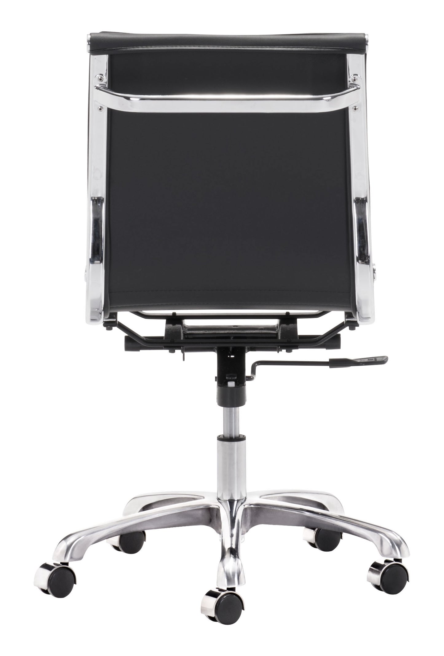 Zuo Modern Lider Plus Armless Office Chair Black
