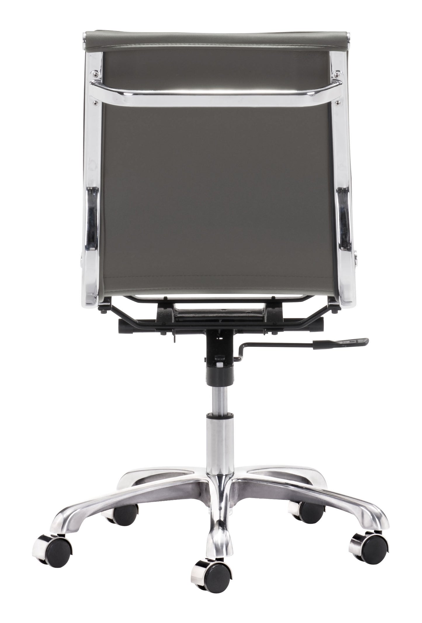 Zuo Modern Lider Plus Armless Office Chair Gray