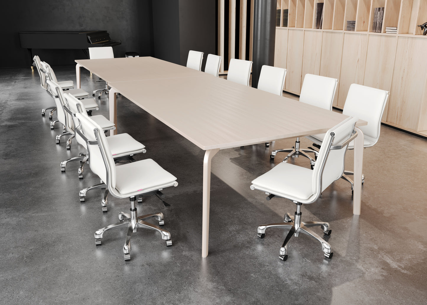 Zuo Modern Lider Plus Armless Office Chair White