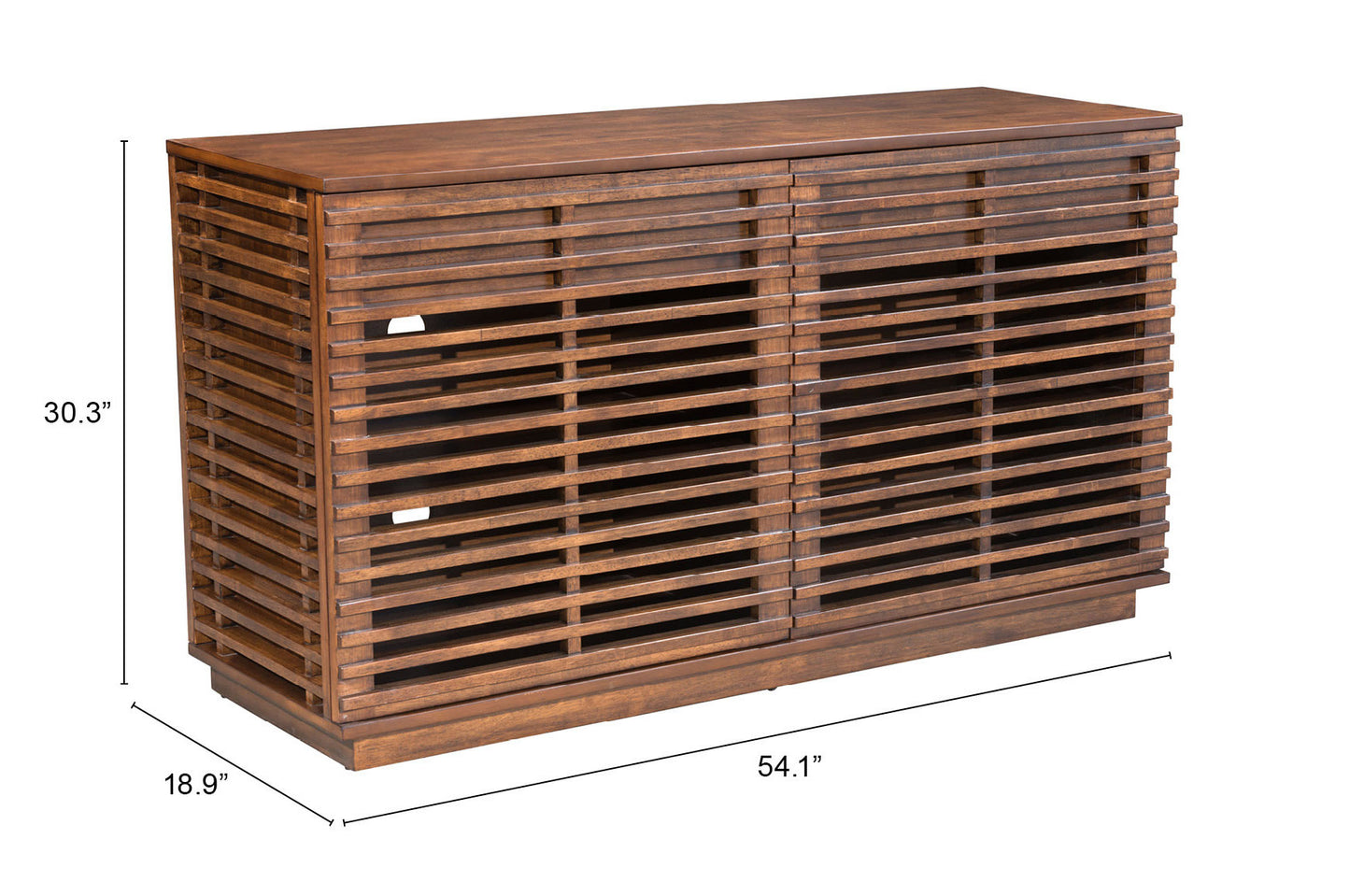 Zuo Modern Linea Credenza Walnut
