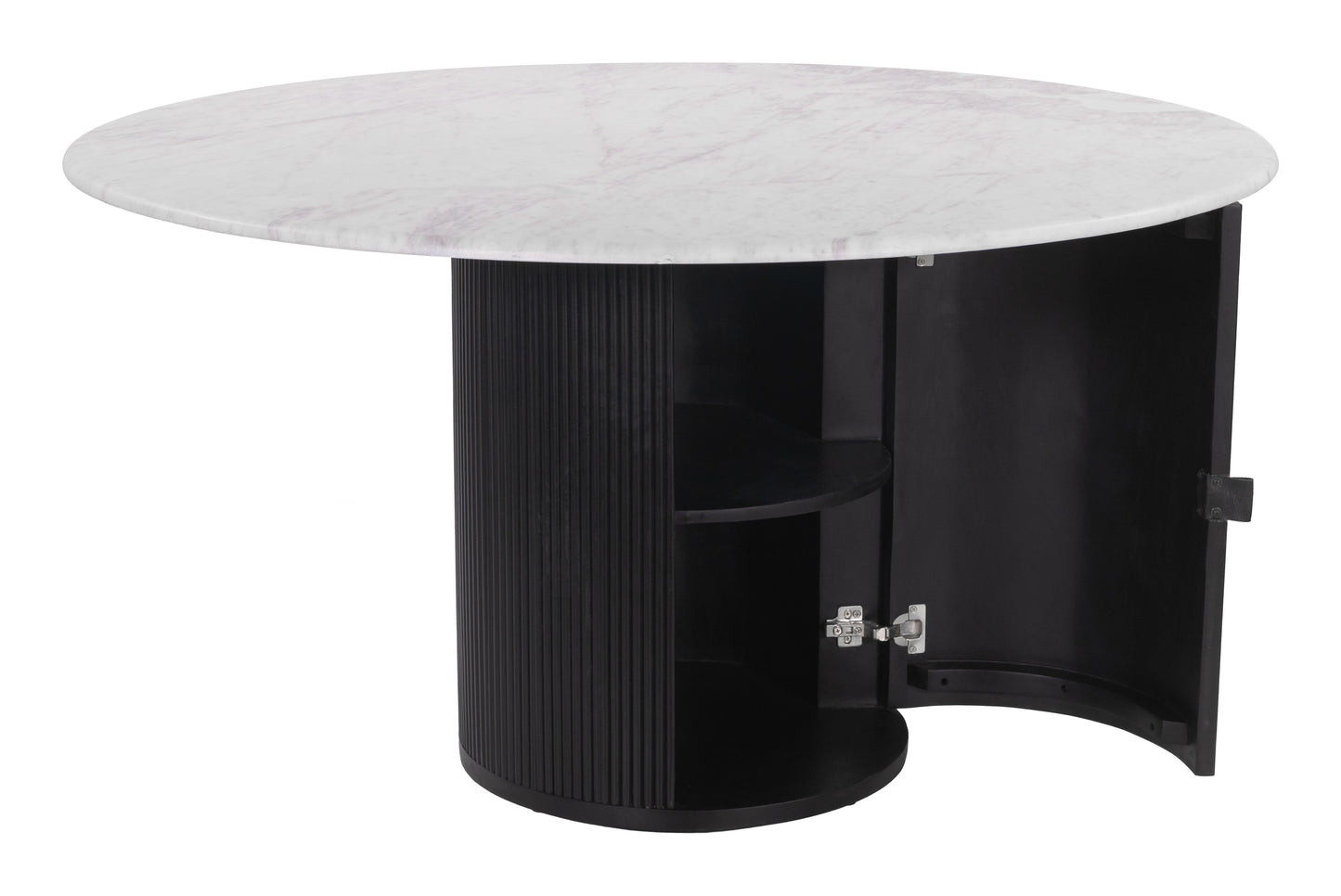 Zuo Modern Izola Conference/Meeting Table White & Black