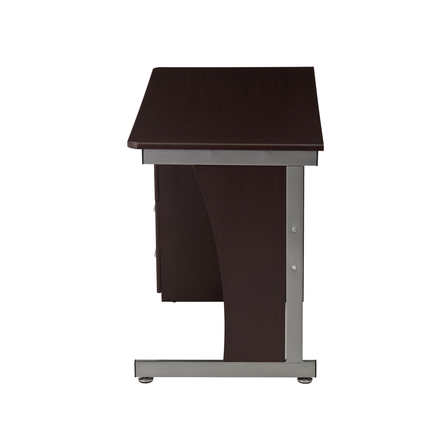 Techni Mobili Computer Desk with Ample Storage, Chocolate