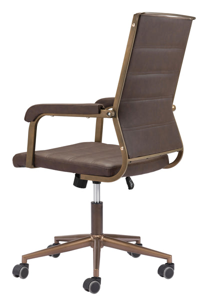 Zuo Modern Auction Office Chair Espresso