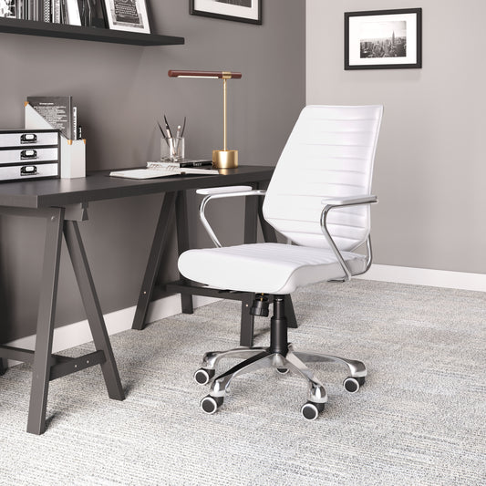 Zuo Modern Enterprise Low Back Office Chair White