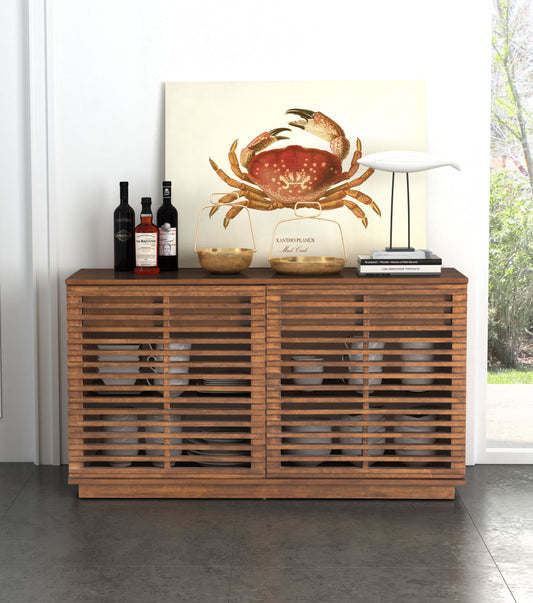 Zuo Modern Linea Credenza Walnut
