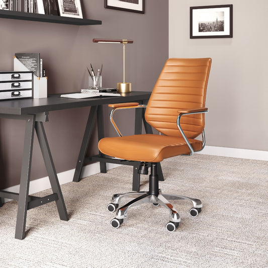 Zuo Modern Enterprise Low Back Office Chair Terracota