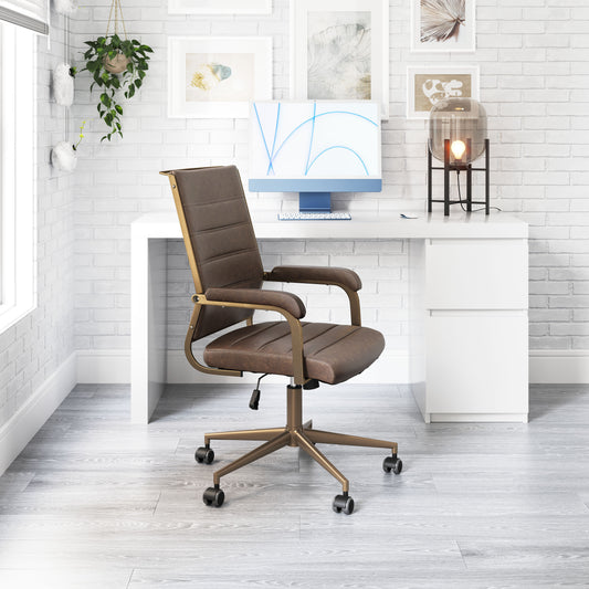 Zuo Modern Auction Office Chair Espresso