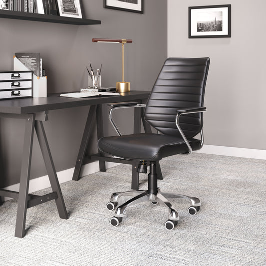 Zuo Modern Enterprise Low Back Office Chair Black