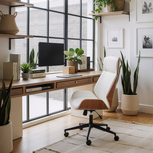 Zuo Modern High Back Office Chair White