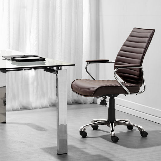 Zuo Modern Enterprise Low Back Office Chair Espresso