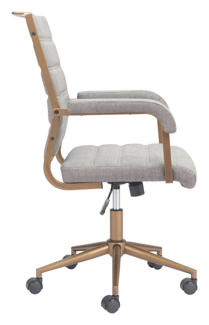 Zuo Modern Auction Office Chair Gray