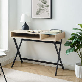 42" X Leg Writing Desk - Birch