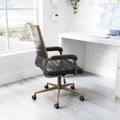 Zuo Modern Auction Office Chair Vintage Black