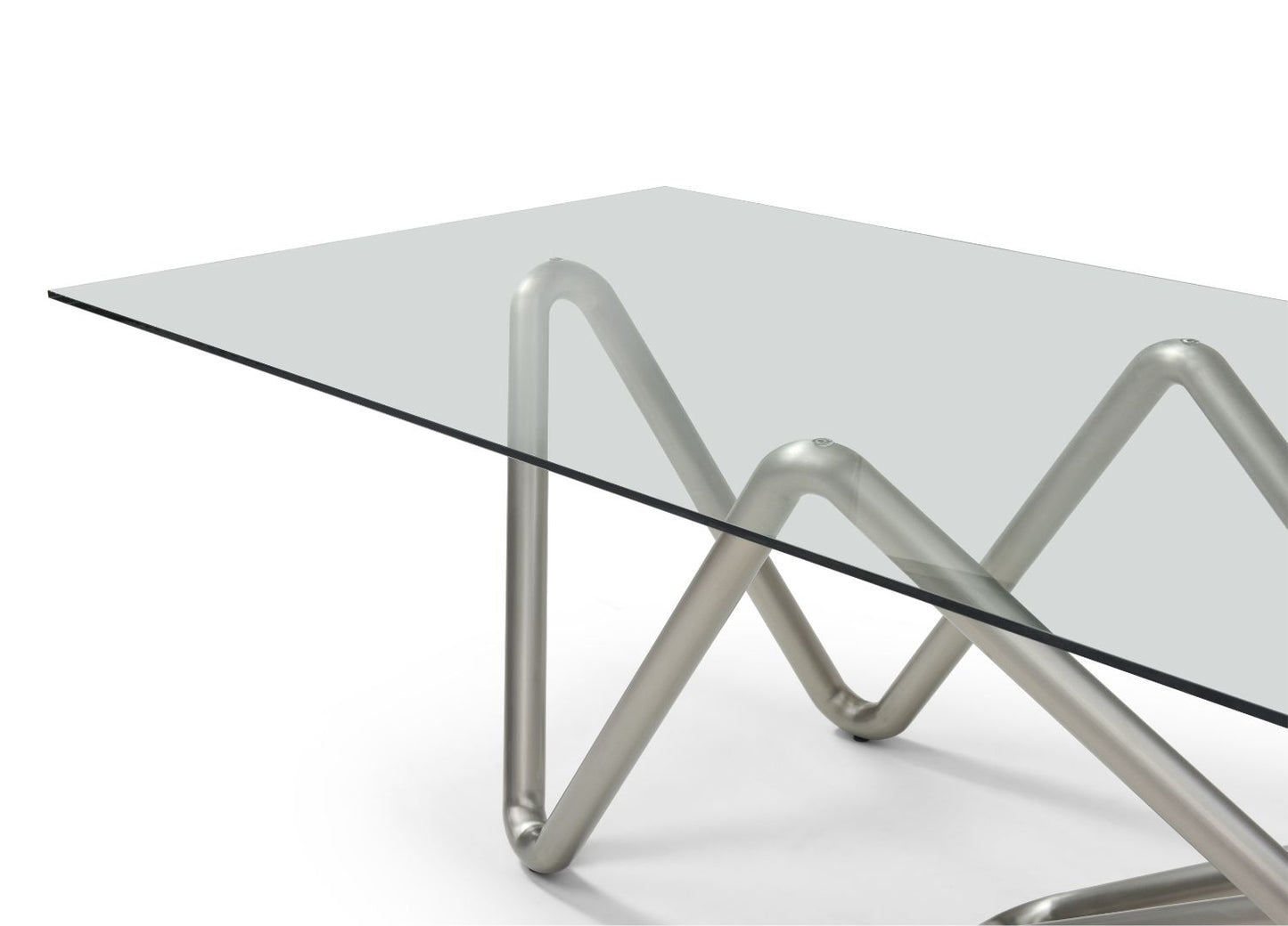 Anaconda Rectangular Glass Top Conference Table