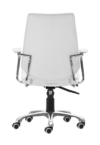 Zuo Modern Enterprise Low Back Office Chair White