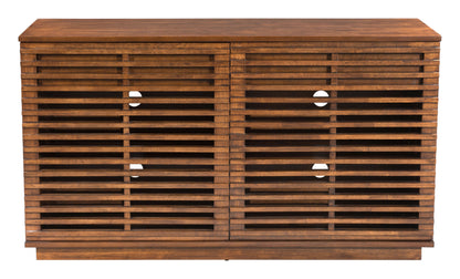 Zuo Modern Linea Credenza Walnut