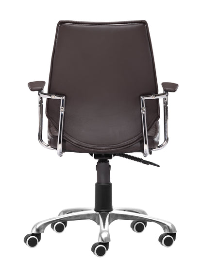 Zuo Modern Enterprise Low Back Office Chair Espresso