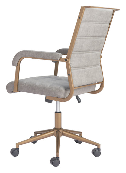Zuo Modern Auction Office Chair Gray