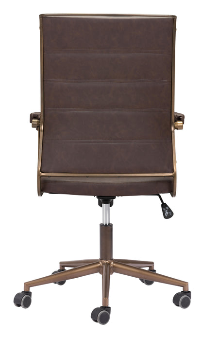 Zuo Modern Auction Office Chair Espresso