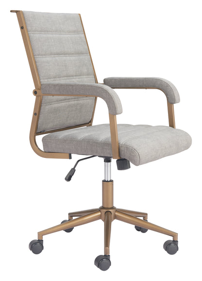 Zuo Modern Auction Office Chair Gray