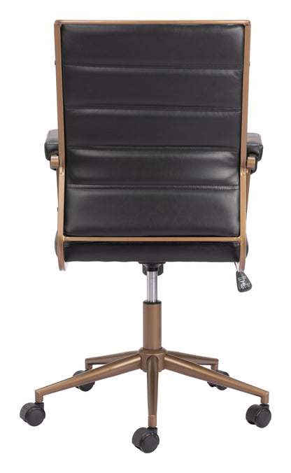 Zuo Modern Auction Office Chair Vintage Black