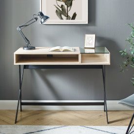 42" X Leg Writing Desk - Birch