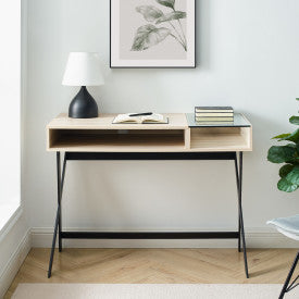 42" X Leg Writing Desk - Birch