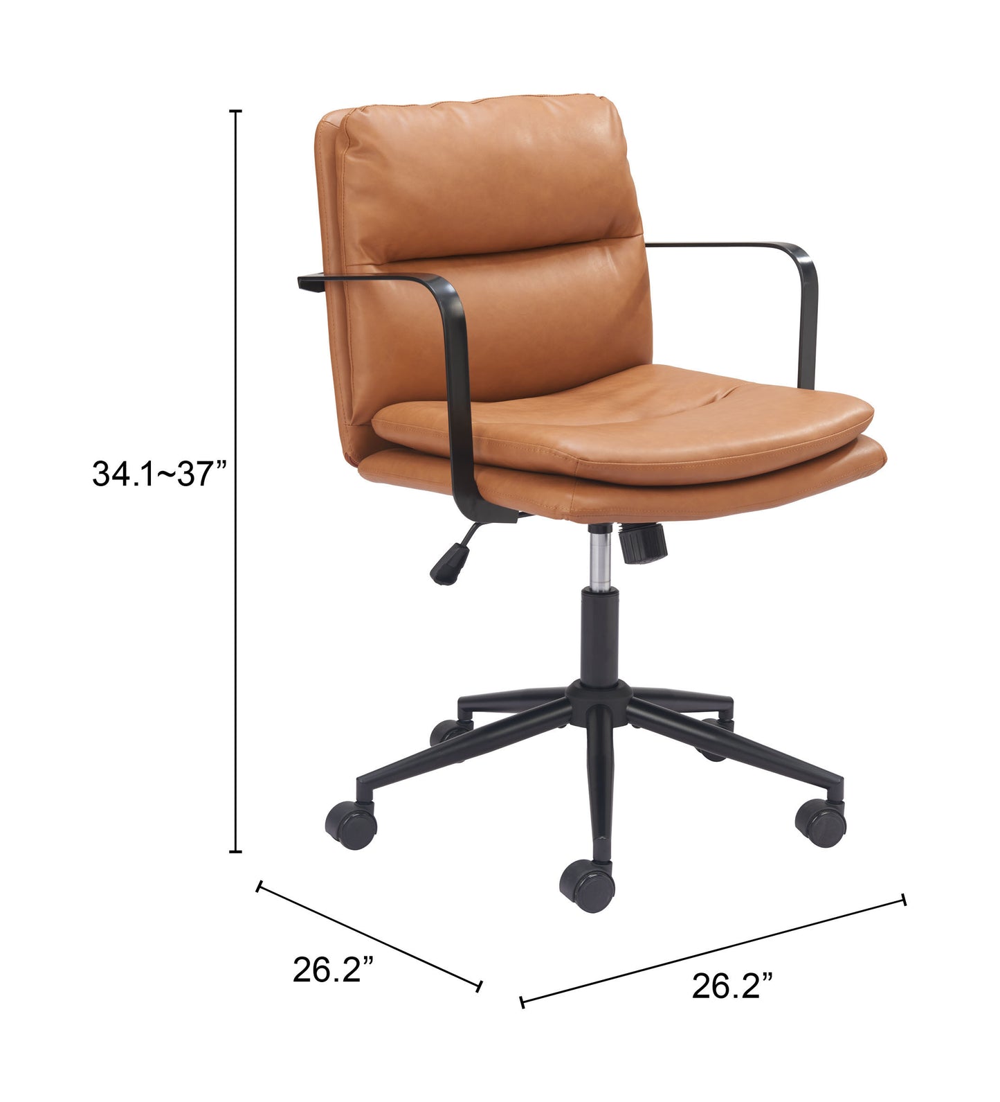Zuo Modern Birao Office Chair Brown