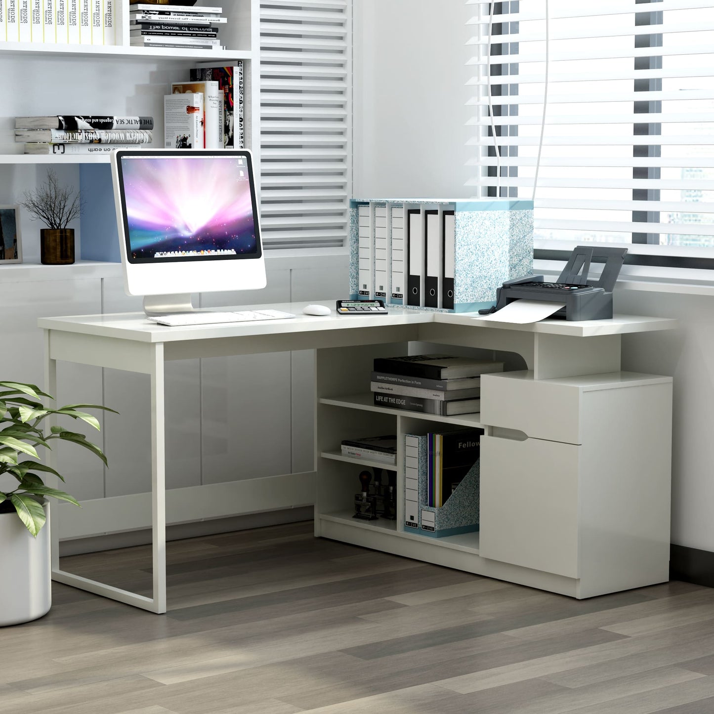 Anderson Teak LEXI 55" L-SHAPED CORNER DESK
