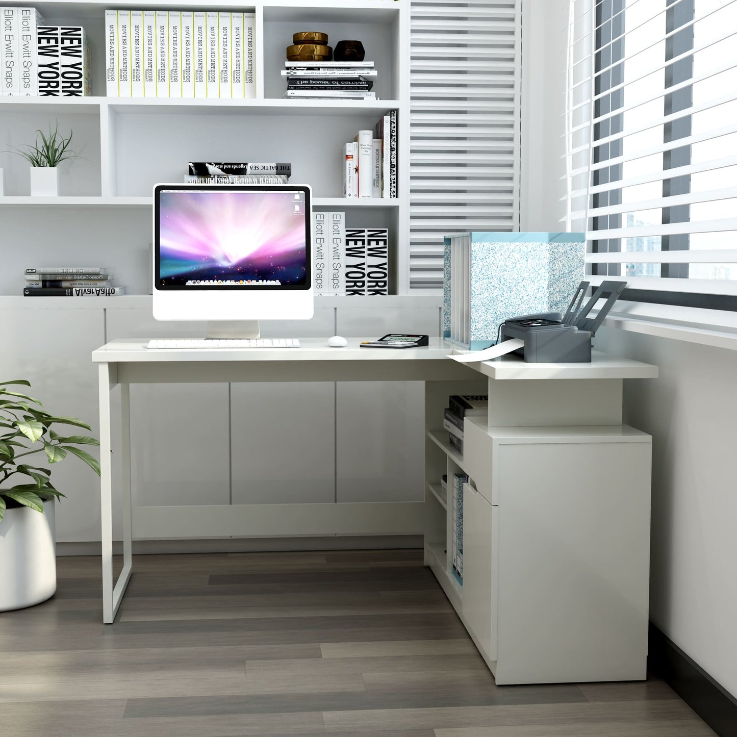 Anderson Teak LEXI 55" L-SHAPED CORNER DESK