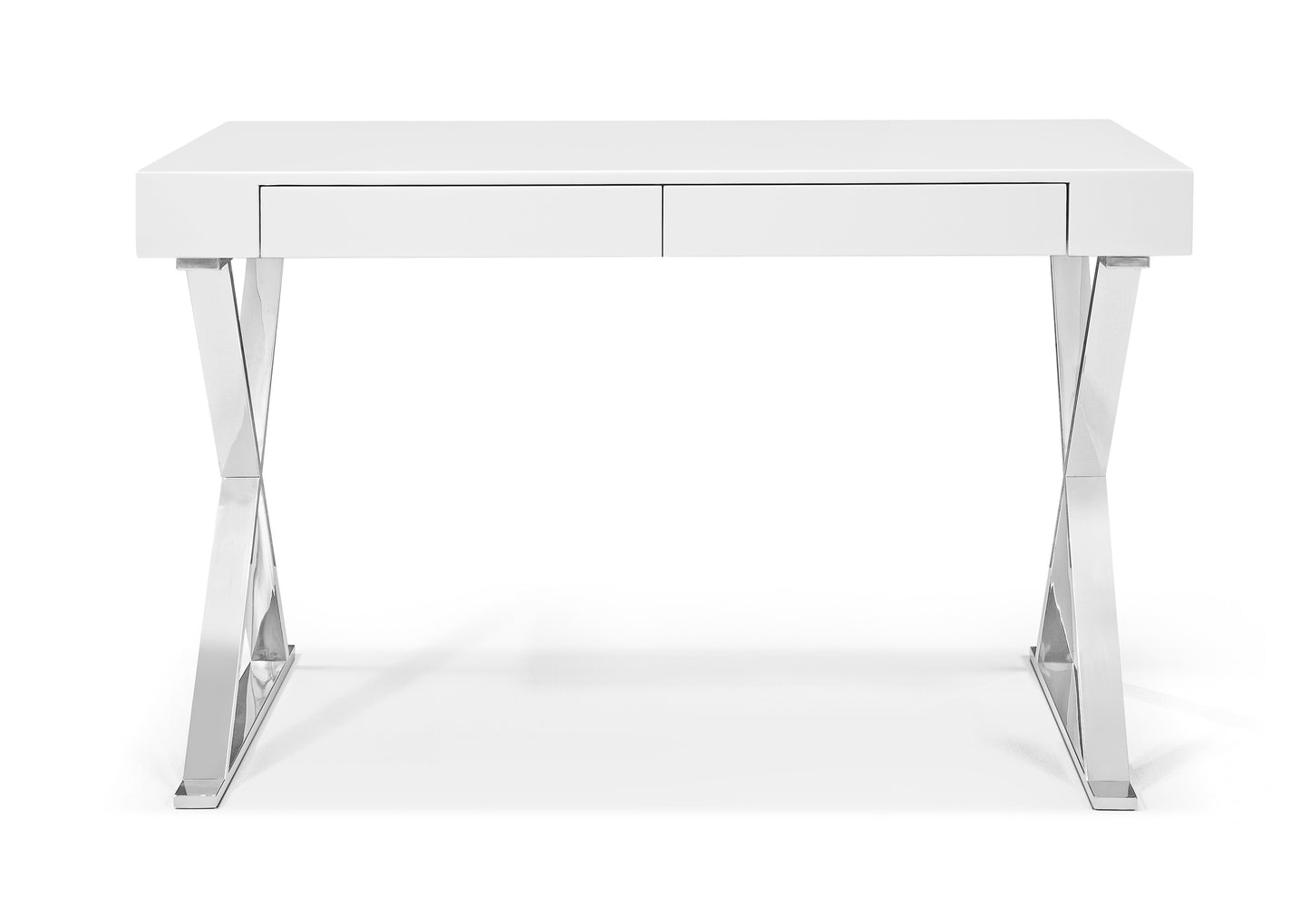 Whiteline Modern White Elm Desk Large