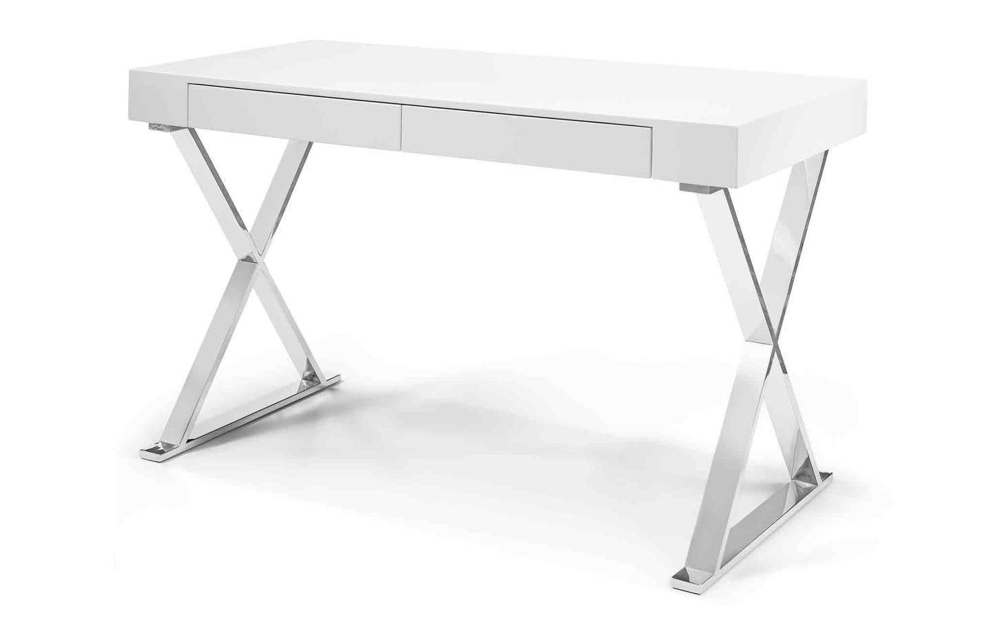 Whiteline Modern White Elm Desk Large