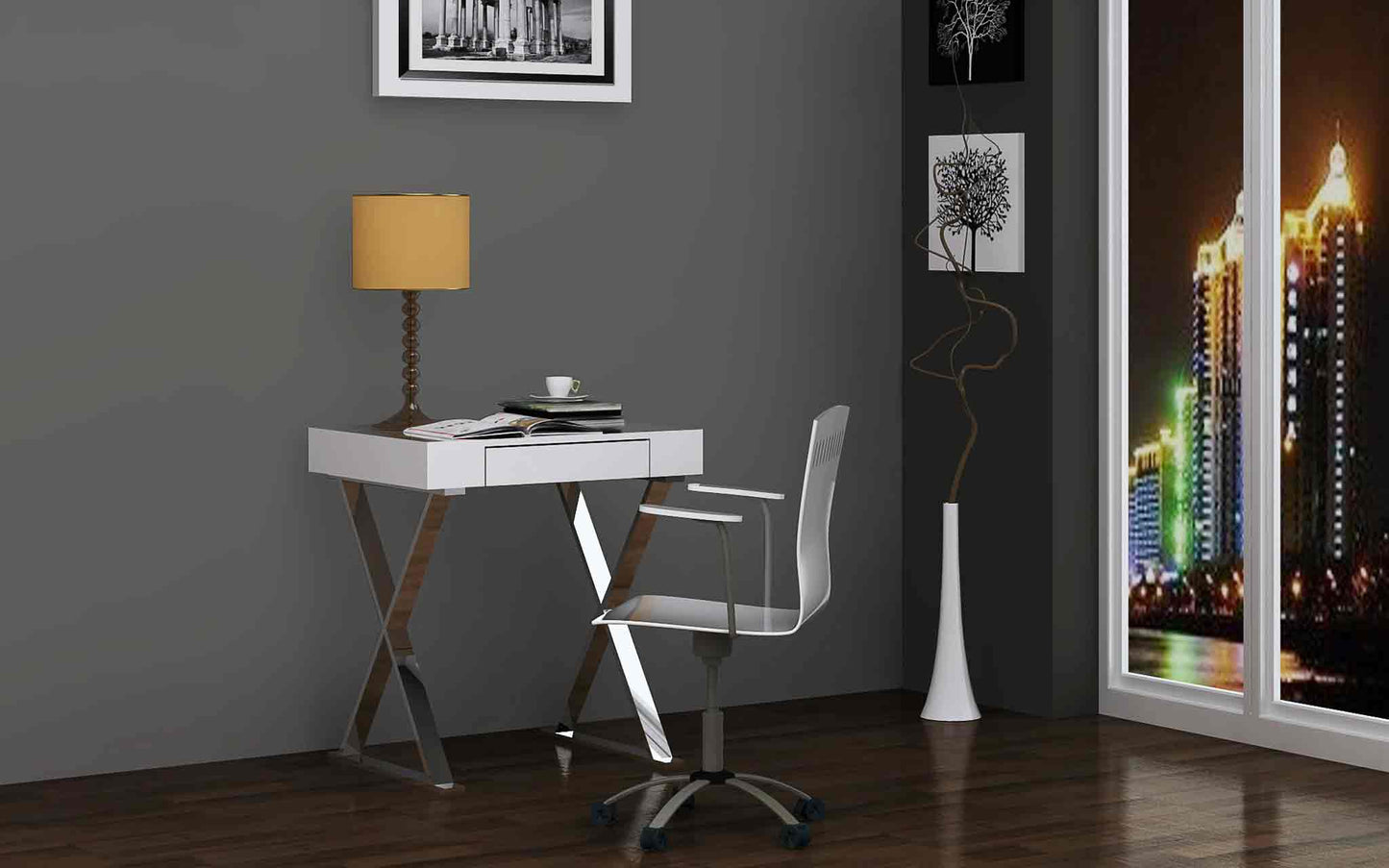 White Elm Desk Small