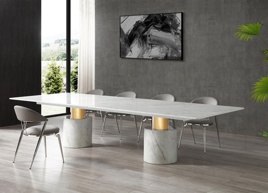 Whiteline Modern Living Geneva Conference Table White