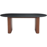 Zuo Modern Lassig Conference Table Black & Walnut