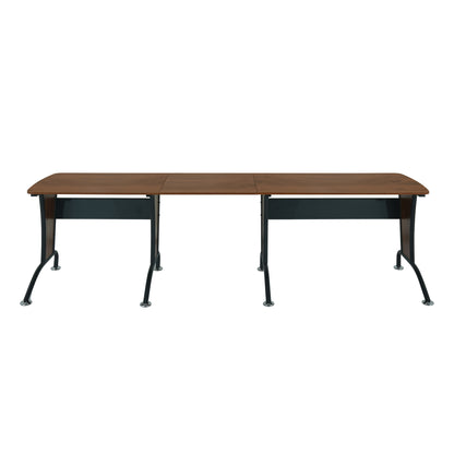 Techni Mobili Deluxe L-Shaped Desk with Inline Team Desk Option
