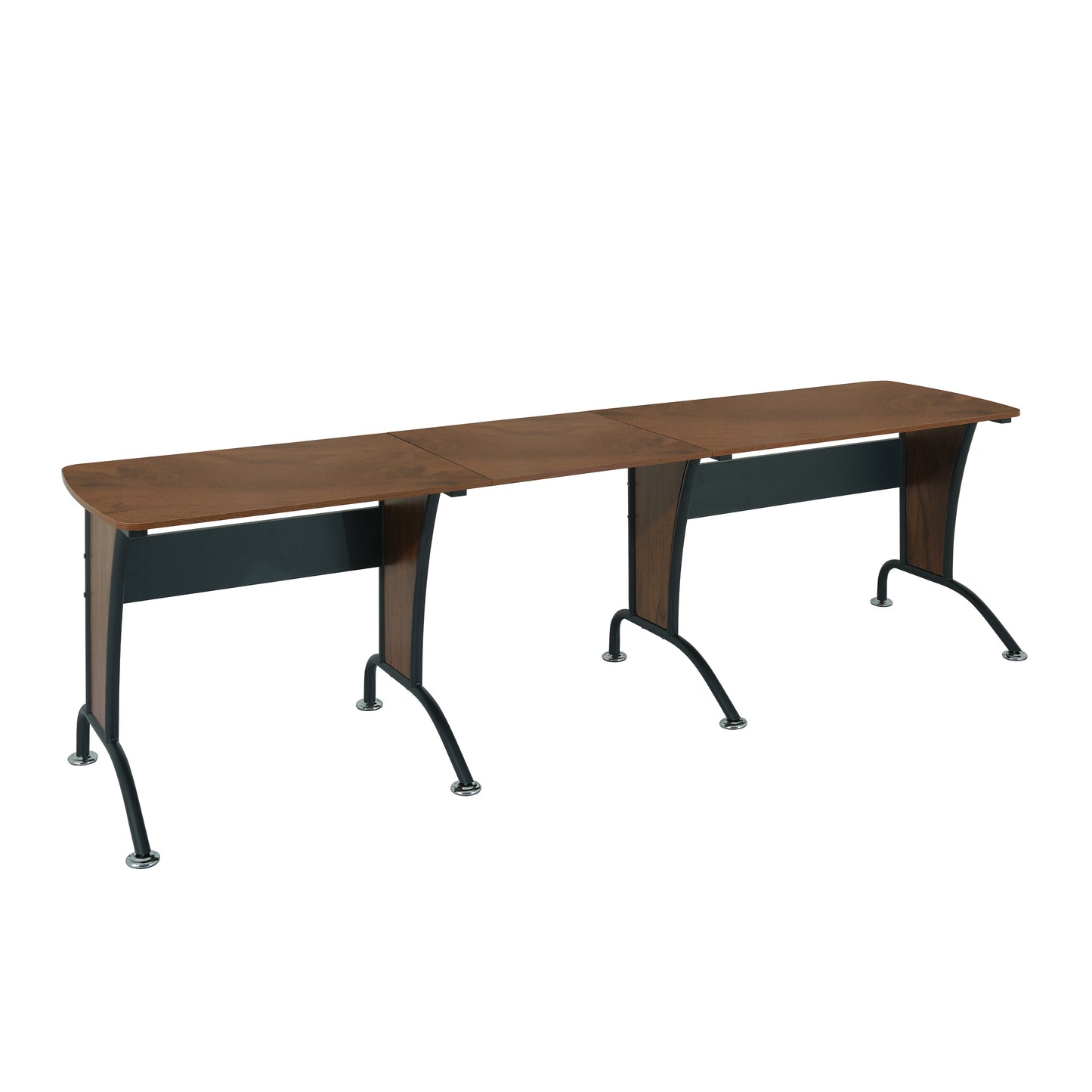 Techni Mobili Deluxe L-Shaped Desk with Inline Team Desk Option