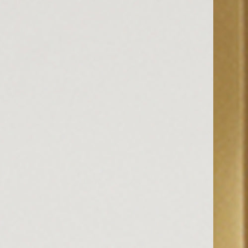 Techni Mobili L-Shape Home Office Two-Tone Desk with Storage, Gold