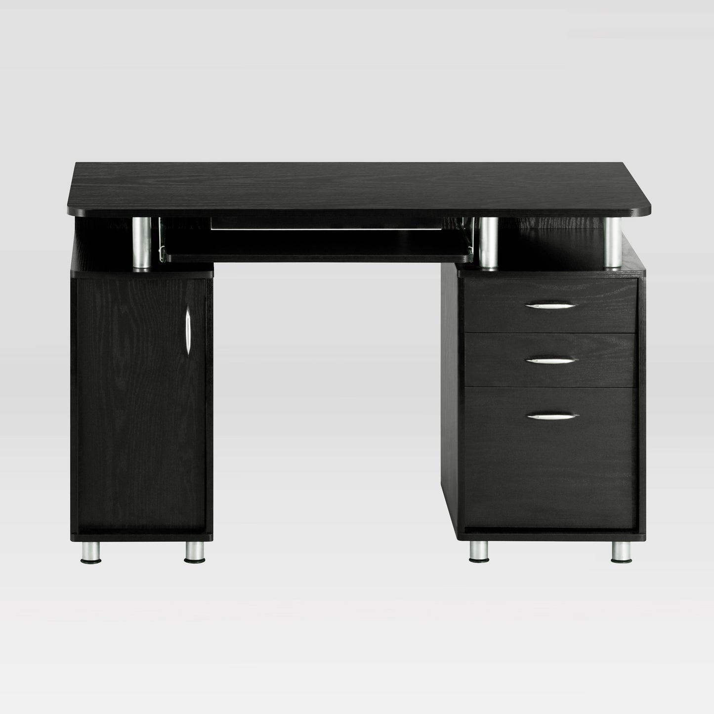 Techni Mobili Complete Computer Workstation Desk With Storage, Espresso