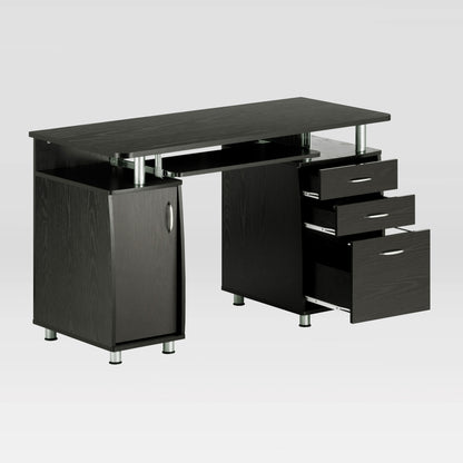 Techni Mobili Complete Computer Workstation Desk With Storage, Espresso
